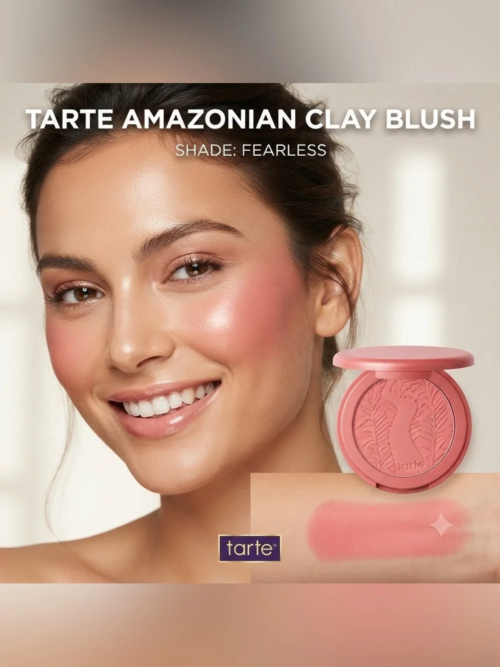 NEW✅ Tarte Amazonian Clay 12-Hour Blush Fearless • Longwear Matte Blush